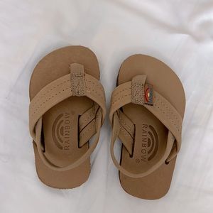 Rainbow Sandals size 3-4 baby flip flops